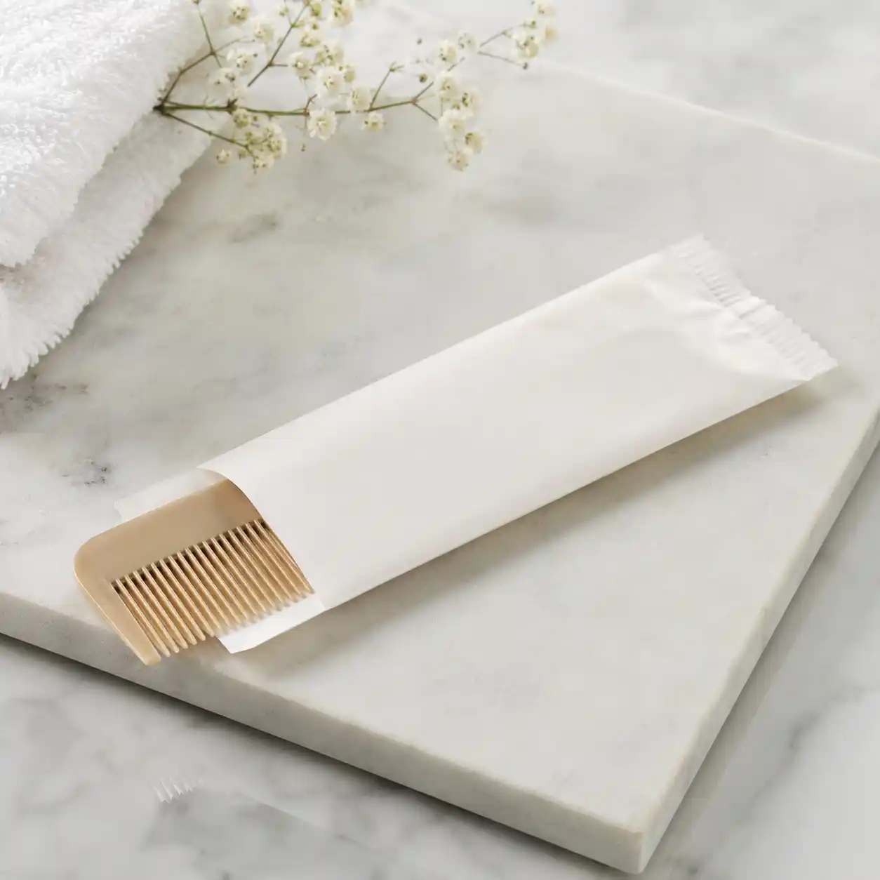 Comb with White Pouch Pack