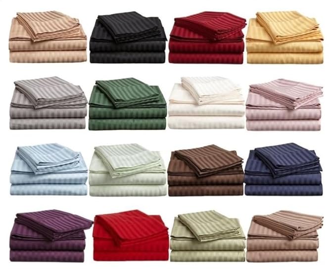 Bed Sheet Striped Colour