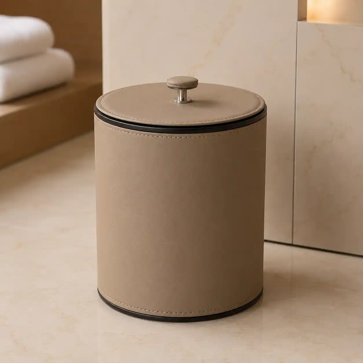 Hotel Dustbin with Lid