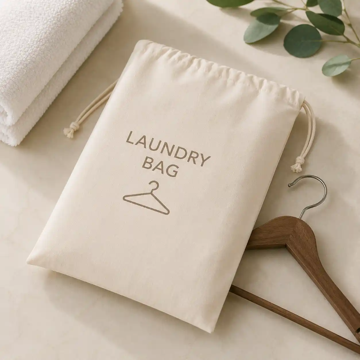 Hotel Laundry Bag with Hanger