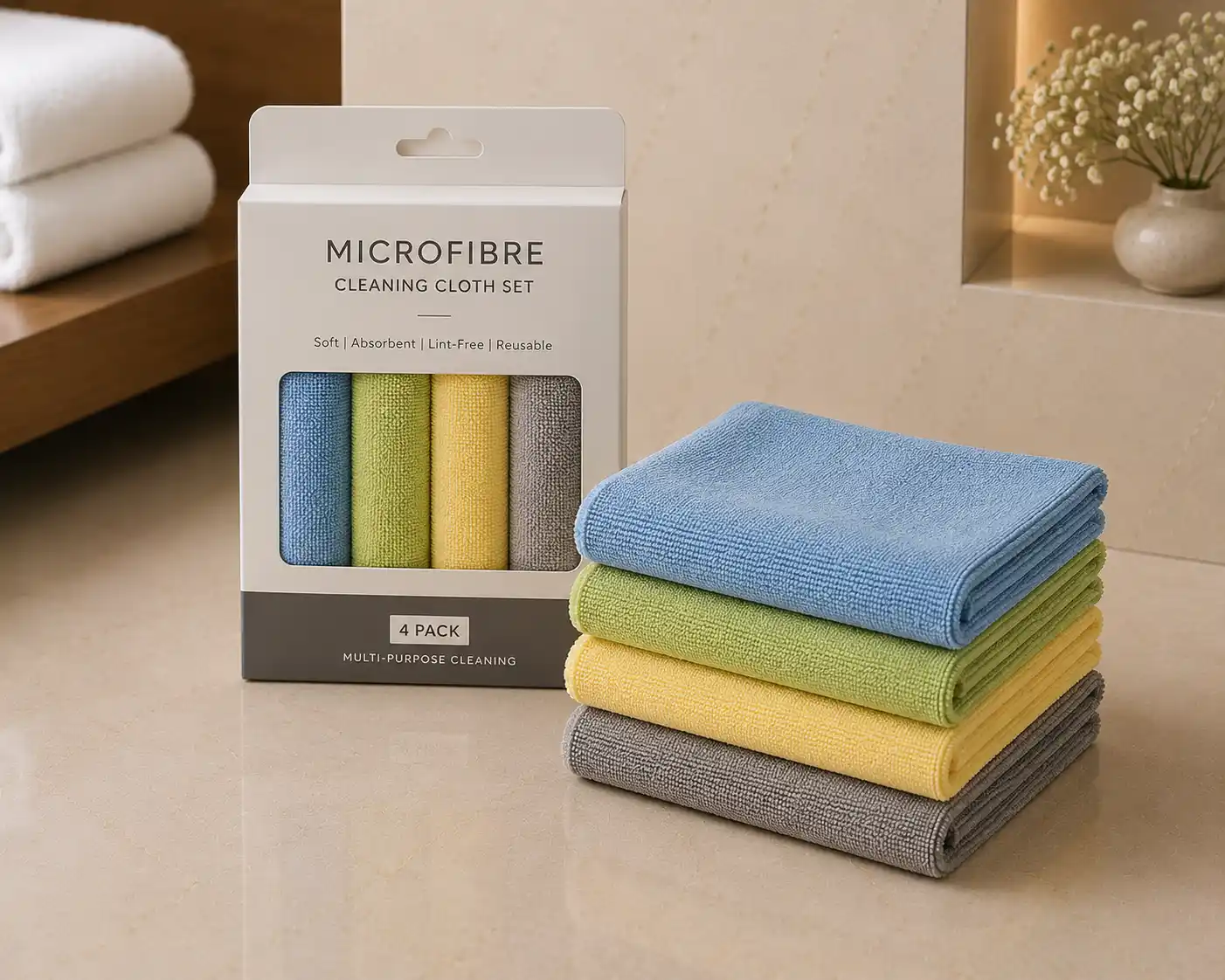 Hotel Microfibre Cleaning Cloth Set
