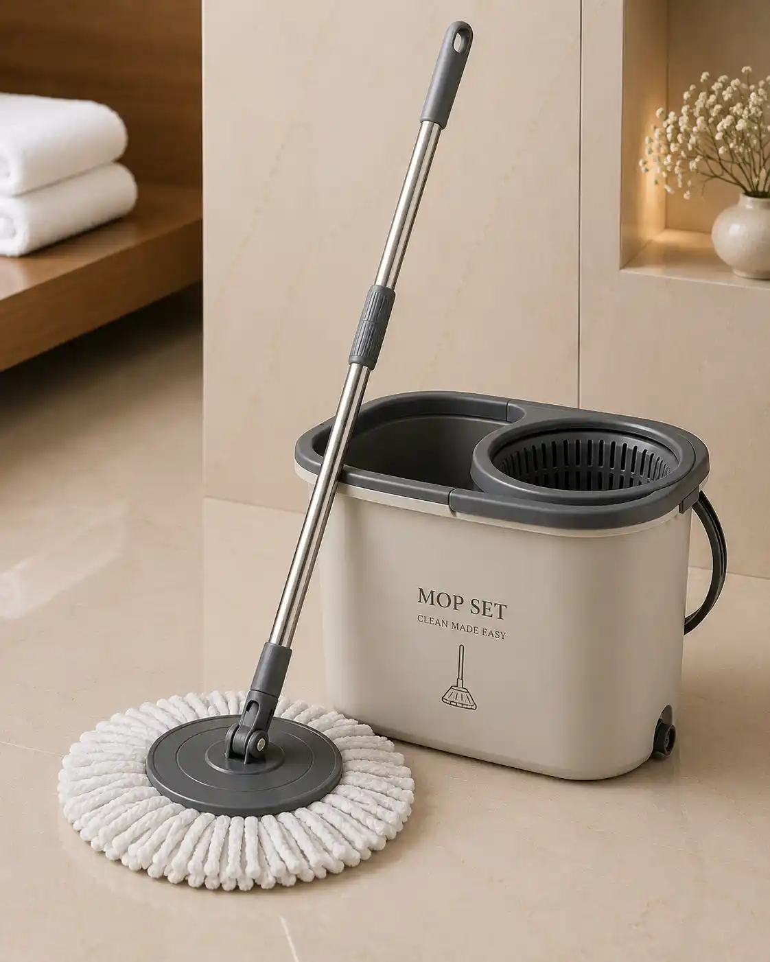 Hotel Mop Set with Bucket and Wringer