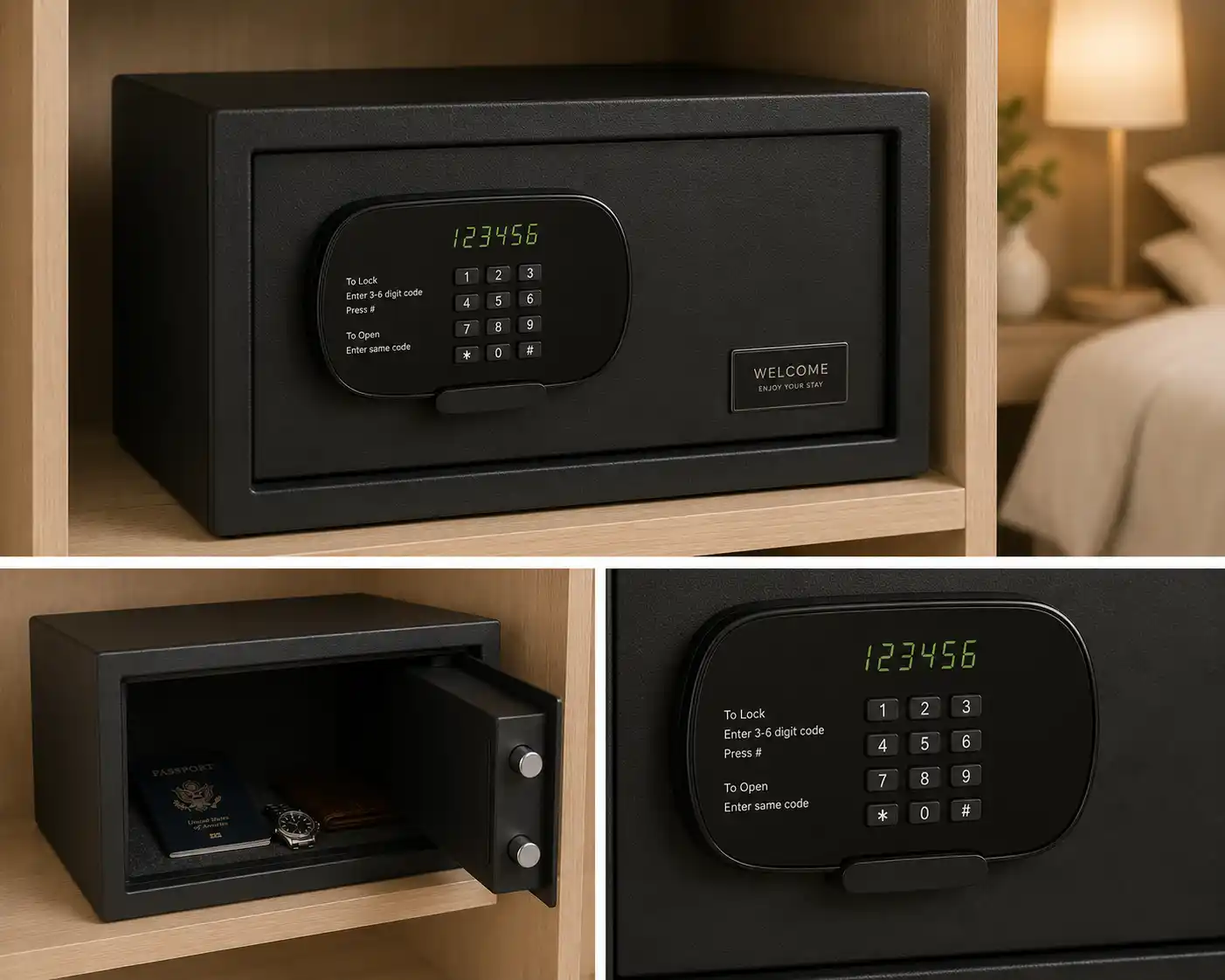 Hotel Room Digital Safe Electronic Locker