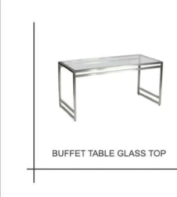 Buffet Table Glass Top
