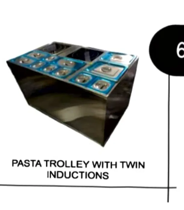 Pasta Trolley With Twin Inductions