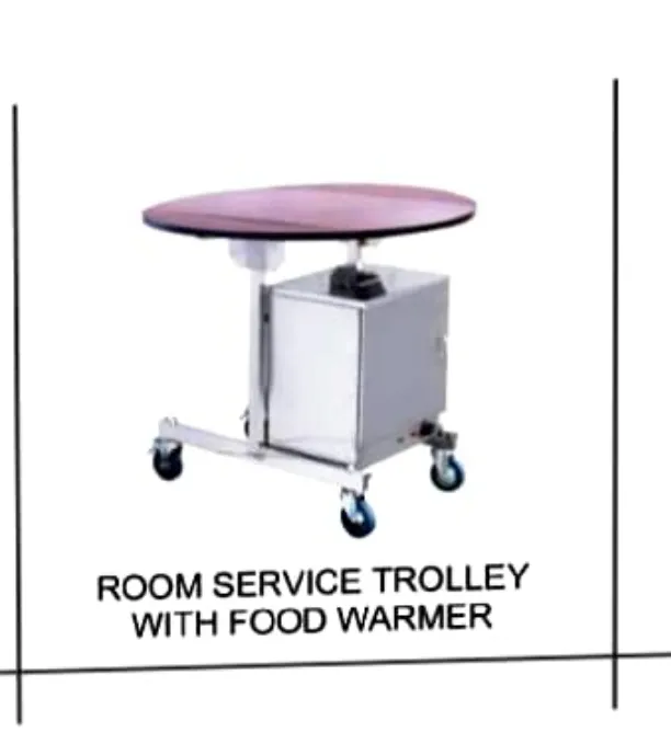 Room Service Trolley With Food Warmer