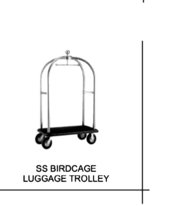 SS Birdcage Luggage Trolley